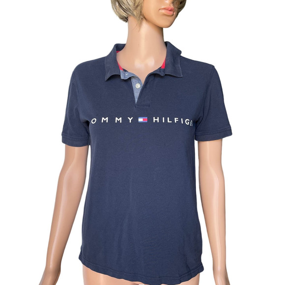 Tommy Hilfilger Polo Shirt Youth Sz L (16-18) gently used - Picture 1 of 8